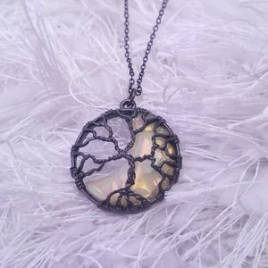 Women's Moon & Tree of Life Necklace